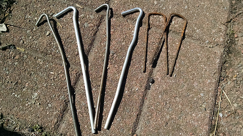 Tent Stakes and Landscape Pins